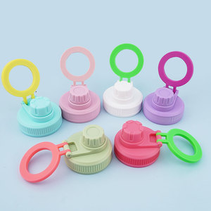 Đầy Màu sắc leakproof từ nhựa phòng tập thể dục nắp chai cho miệng rộng thể thao chân không Bình với chân máy điện thoại chủ - Product Image 1