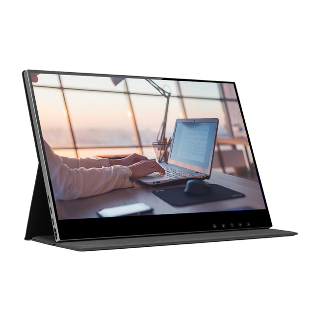 New Monitor Miracast WiFi Direct Switch IPS Screen USB-C 4K Option 1080P 15.6" Touchscreen Wireless Portable Monitor