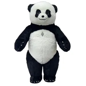 Party animal cartoon show costume Panda mascot Christmas Inflatable panda walking mascot