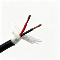 Cable Eléctrico Impermeable Paide PDK81301 de 2 Núcleos, 18AWG, Cobre Desnudo, Aislamiento de PVC, Cubierta de TPU, Negro, para Equipos Subacuáticos