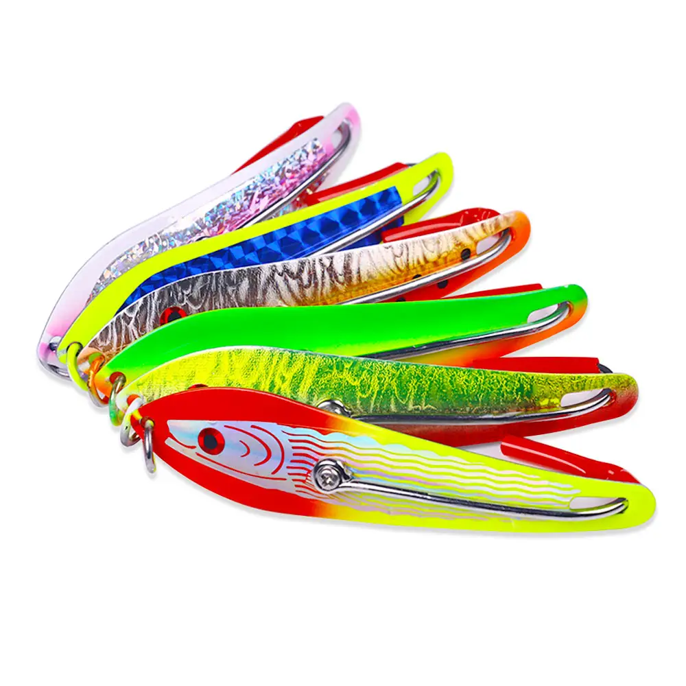 30g Stainless Steel Fish Spoon Lure With Hook Fishing Lure Fishing Tackle Metal Baits Big Game Lure