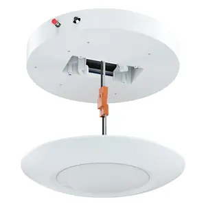 Flush Mount Light ETL Emergency Battery Backup Light Kit Fisheye 6 Inch Dimmable Flush Mount Ceiling Light 120-277V