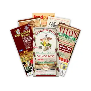 High Quality Food Flyers For Promotion Menu Print Cards
