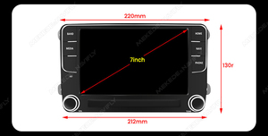 Mekede MS <span class=keywords><strong>Android</strong></span> Auto GPS Navigation Xe Đa Phương Tiện Xe Ban Đầu Phong Cách Cho VW Golf Polo Tiguan Passat Ghế Leon Skoda <span class=keywords><strong>7</strong></span> Inch - Product Image 5