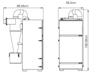 Sableuse haute pression 990L avec dépoussiéreur Cyclone - Product Image 5