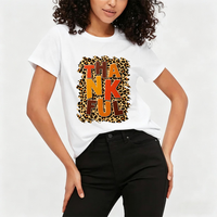 Transferts DTF en gros « Be Thankful » – Motifs lavables pour T-shirts