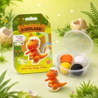Collection de créations manuelles Dino pour la maternelle : Pack de création de créatures préhistoriques en argile auto-durcissante pour enfants