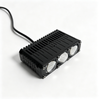 Nueva Luz LED Azul de 12V para Parrilla con Doble Ventilador, Luz Auxiliar de Trabajo para Conducción Todoterreno, Luz Antiniebla de 3 Lentes