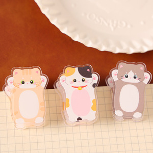 Clip Souvenir Multifonctionnel Transparent en Acrylique à Double Face pour Notes, Motif Chat Mignon, Clip PP pour Carnet de Notes, Vente en Gros - Product Image 3