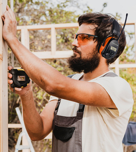 <span class=keywords><strong>Casque</strong></span> Bluetooth à affichage numérique avec suppression du <span class=keywords><strong>bruit</strong></span>, radio FM/AM, protection auditive pour la tonte, isolation sonore, protège-oreilles - Product Image 2
