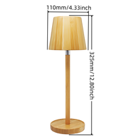 Lampe de table LED rechargeable moderne à commande tactile, 3 modes de couleur, gradation progressive, sans fil, pour chevet et bureau, CRI 95, économe en énergie