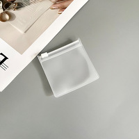 Emballage personnalisé de luxe, sacs à fermeture éclair transparents en PVC EVA, petits sacs à fermeture éclair, logos, pochette à bijoux, grandes boucles d'oreilles, emballage de mariage écologique
