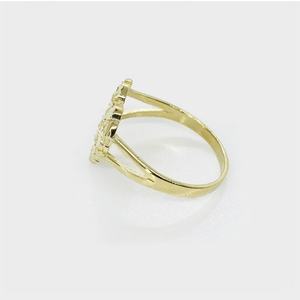 Anillos de Boda Románticos Finos Color Rosa, Anillo de Latón con Baño de Oro 14k 18k PVD con Forma de Corazón para Hombre y Mujer - Product Image 3