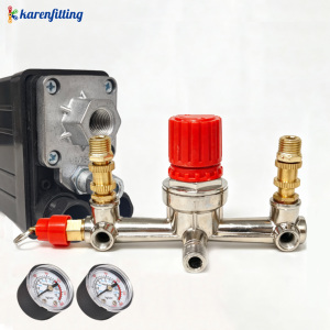 Directo de Fábrica: Interruptor de Presión Cuadrado de Cuatro Orificios para Compresor de Aire, Regulador y Conjunto de Salida de Cuatro Orificios - Product Image 3