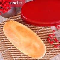 Chinesische Rote Schwere Stahl-Backform Ofenfest Antihaftbeschichtet Eiförmige Käsekuchenform für Kuchen- und Puddingbacken