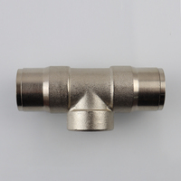 Raccord en T à connexion rapide fileté femelle G1/2 20 mm, en laiton haute pression 200 bars pour pulvérisateur FOGGER
