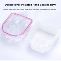 Bol à main pour manucure, ensemble de bols de gel, dissolvant de vernis à ongles pour salon de maison, bricolage, spa