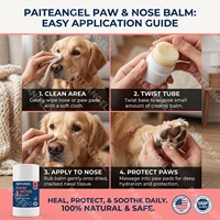 Bálsamo Protector para Patas de Mascotas 2oz, Crema Terapéutica Curativa para Nariz Seca e Hiperqueratosis, Para Todas las Razas de Perros, Cera Natural Hidratante, Marca Privada