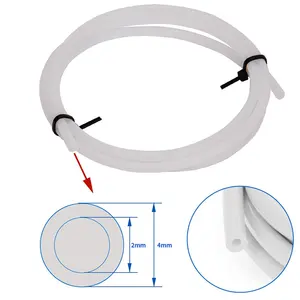 Customize Length/Size High-low Temperature Resistance PTFE Tubing PTFE Conduit Pipe Hose