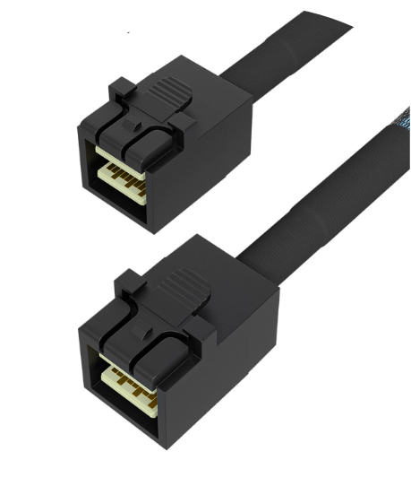 HONPNK MINI SAS HD SFF-8643 Straight Head to MINI SAS HD 8643 Straight Head Server Network Cable