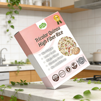 Riz instantané populaire tricolore de quinoa et konjac, faible en gras, riz shirataki sec à préparer, 100g, sans cuisson ni vapeur, prêt à consommer, 15-20 portions