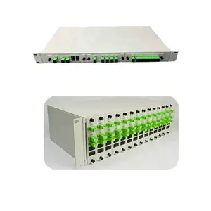 1x2 /1x4 / 1x8 Splitter Patch Panel /Rack Mount Chassis rack con fibra Ottica PLC Splitter