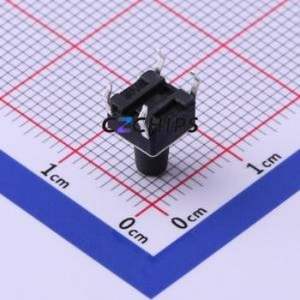 TS6685CJ Tactile Switch Through hole Component (THT)-4P,6x6mm Switch Single Pole Single Throw Round Button 2.5N Through Hole - Product Image 2