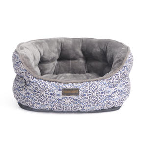 Elegante Flanell-Luxus-Hunde betten mit festem Muster, die Plüsch komfort für den Raum Ihrer Haustiere bieten - Product Image 1