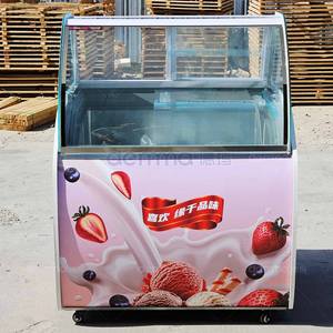 Congelador Horizontal Comercial con Puerta de Vidrio, Congelador Exhibidor de Helados Comercial de Primera Calidad con Vidrio - Product Image 2