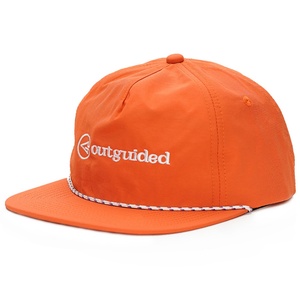 Casquettes Snapback en nylon à 5 panneaux avec logo personnalisé, broderie, non structurées, avec cordon - Product Image 5
