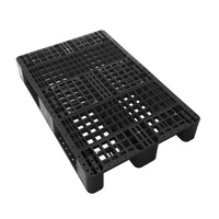 Palette en plastique industrielle à grille, 1200 x 800 mm, logo personnalisé acceptable, expédition export, sans fumigation