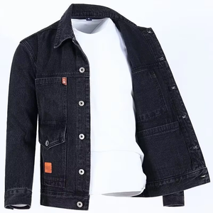 Blouson <span class=keywords><strong>en</strong></span> <span class=keywords><strong>Jean</strong></span> Classique Quatre Saisons pour <span class=keywords><strong>Homme</strong></span>, Haute Qualité, Grande Taille, Unisexe, Épais, Décontracté, Tendance, Passe-Partout - Product Image 2