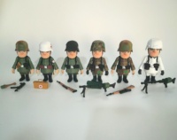 Sword Art Online PVC ABS Personnages imprimés en 3D personnalisables, style dessin animé et militaire, figurine d'action, modèle de jouet à l'échelle 1/60, thème cinéma et télévision
