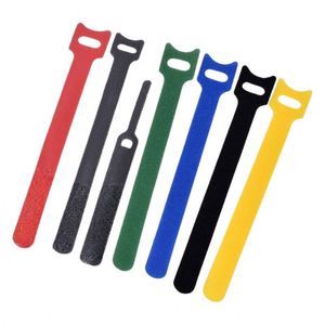 Bande de rangement pour câbles réseau, Velcro double face coloré, attache-câbles Velcro dos à dos, bande de gestion de câbles Velcro en T - Product Image 1