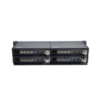 Châssis 1U pour montage en rack, émetteurs-récepteurs optiques SDI 12G, système de transmission 10 km, adaptateur de caméra à fibre optique + station de base à fibre optique