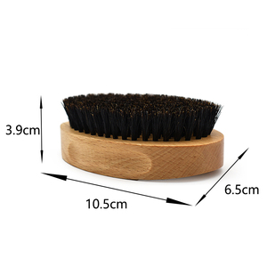 Brosse à barbe en bois à poils <span class=keywords><strong>de</strong></span> sanglier, manche en bois, 360 Wave, pour hommes, en promotion - Product Image 2