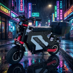 Trottinette électrique adulte à double moteur haute vitesse USA STOCK 72V 10000W 50AH 55-75MPH tout-terrain pliable avec pneus de 14 pouces - Product Image 1