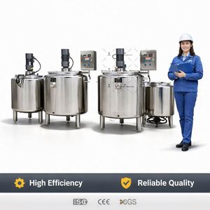 500L 1000L 2000L Goat Milking Dairy Processing Equipment Cold Storage Tank Milk Pasteurizer Machine - Product Image 1