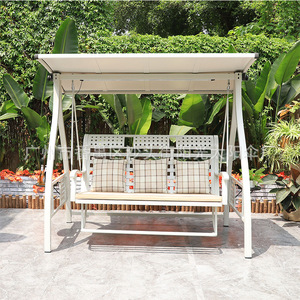 Balançoire extérieure en métal chaise berçante panier suspendu pour Villa cour jardin balcon ménage accoudoir balançoire - Product Image 2