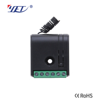 YET477 Receptor Universal Mini de 2 Relés de Código Abierto para Control de Caja de Interruptor de Pared, Señales Eléctricas, Puertas, Ventanas, Persianas y Sistemas de Puertas