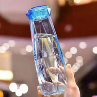 Bouteilles d'eau en verre colorées et créatives de haute qualité, neuves d'usine, à prix abordable, vente en gros, Gourde d'eau