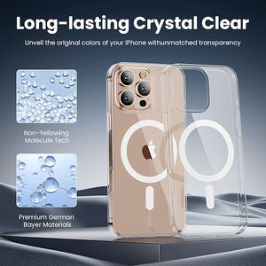 Sang Trọng Pha Lê từ trường hợp an toàn cho <span class=keywords><strong>iPhone</strong></span> 17 16 15 14 13 12 11 Pro XR XS Max cộng với phí không dây Cover quay lại trường hợp trong suốt - Product Image 2