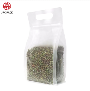 Nhà Máy Trực Tiếp Xách Tay Tám Mặt Trong Suốt Bao Bì Thực Phẩm Frosted Matte PE Túi Nhựa Cho Trái Cây Sấy Khô Dưa Đường 100Pcs - Product Image 1