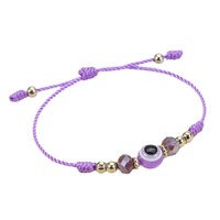 Bracelet tressé ajustable CYNYA, best-seller, avec œil maléfique en cristal et strass, pour garçons et filles, mode, haute qualité