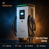 Borne de recharge rapide DC pour véhicules électriques 22 kW à double connecteur CCS2 OCPP 1.6 CE, sur pied