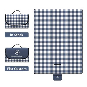 Extra Large Custom Logo Waterproof Gingham <b>Picnic</b> <b>Blankets</b> Outdoor Camping Mat Beach <b>Picnic</b> Mat Rug Travel <b>Blanket</b> - Product Image 4