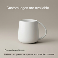 Tasses à café en céramique de luxe pour hôtel, logo personnalisé, texte, vaisselle élégante haut de gamme pour la restauration