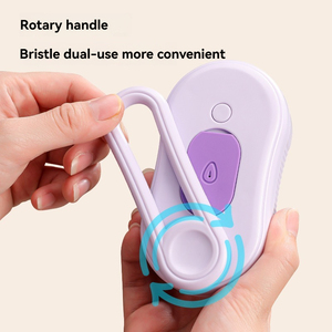 Commercio all'ingrosso pieghevole ricaricabile pettine per la rimozione dei peli del cane a vapore per massaggi 3-in-1 spazzola autopulente per animali domestici - Product Image 4