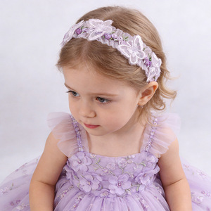 Serre-tête réglable en tissu style fée européenne et américaine avec papillon pour nouveau-nés et enfants - Product Image 6