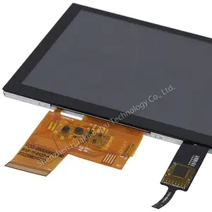 Unterstützung der optischen Verbindung PCAP 5 Punkte kapazitiver Touchscreen auf 5 Zoll 800 × 480 hohe Helligkeit Tft Lcd 5 Zoll Touch-Lcd-Display